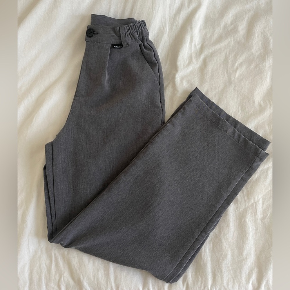 Preppy straight leg trousers